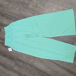 Elegant Mint Wide-Leg Pants